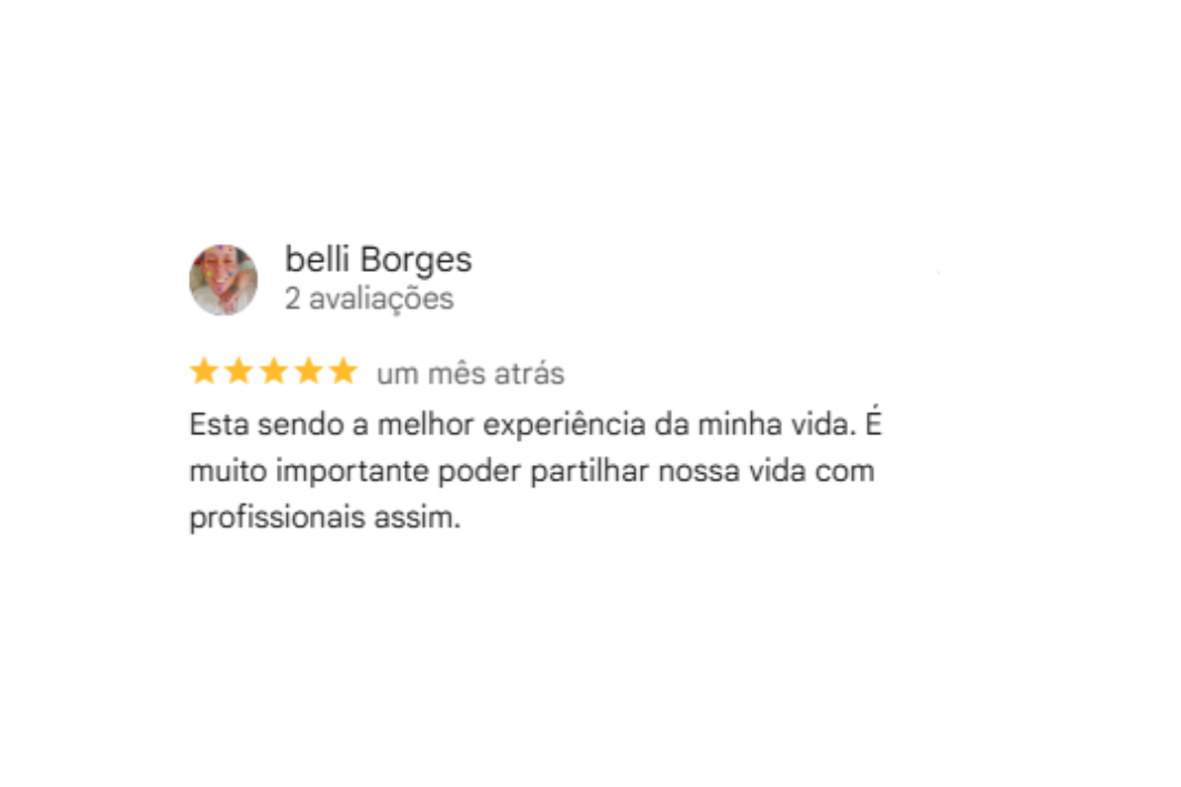 Depoimento de paciente satisfeito